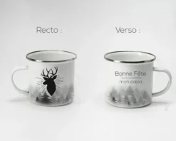 Tasse En émail Personnalisée - Cerf