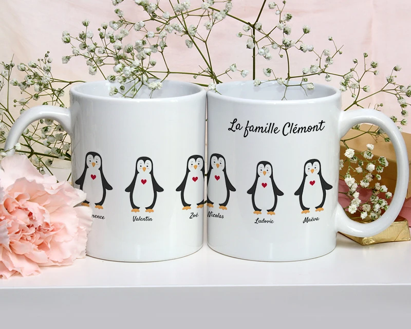 Mug Personnalisé - Famille Pingouins 2 Mug Personnalisé - Famille Pingouins – Image 2